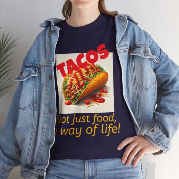 Tacos Unisex Heavy Cotton Tee - Image 10