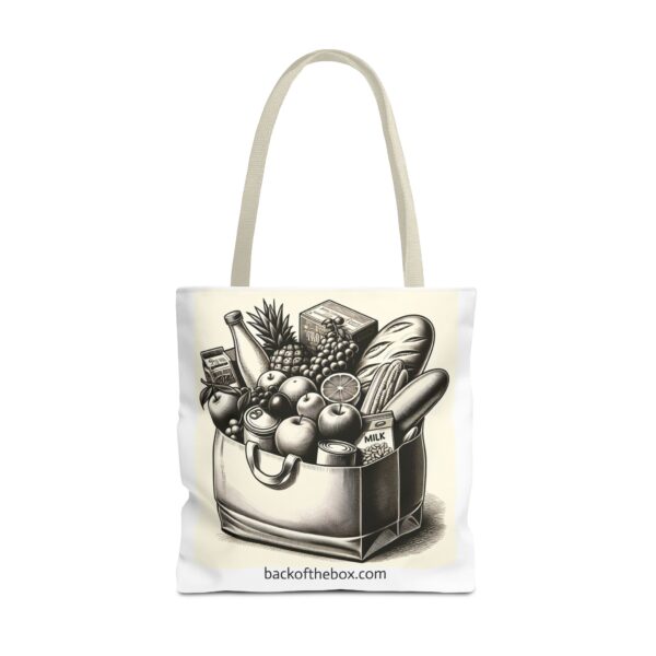 Custom Designed Grocery Theme Tote Bag - Image 4