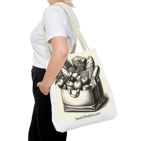 Custom Designed Grocery Theme Tote Bag - Image 5