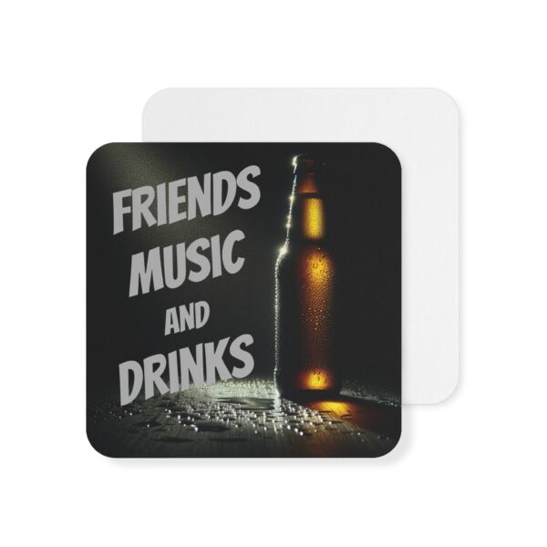 Friends, Music, and Drinks Coasters (50, 100 pcs) - Image 2