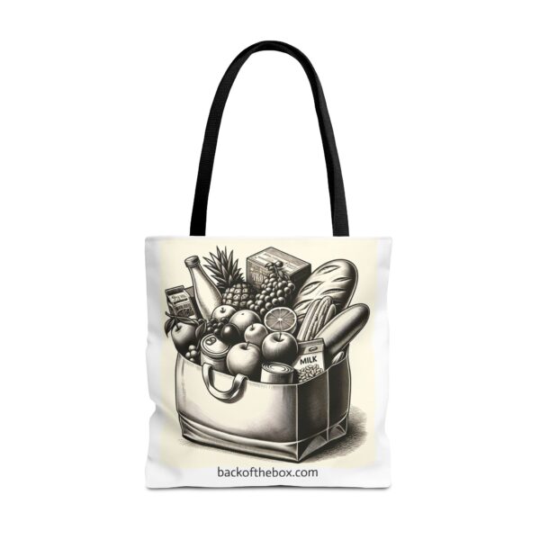 Custom Designed Grocery Theme Tote Bag - Image 7