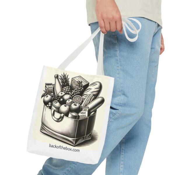 Custom Designed Grocery Theme Tote Bag