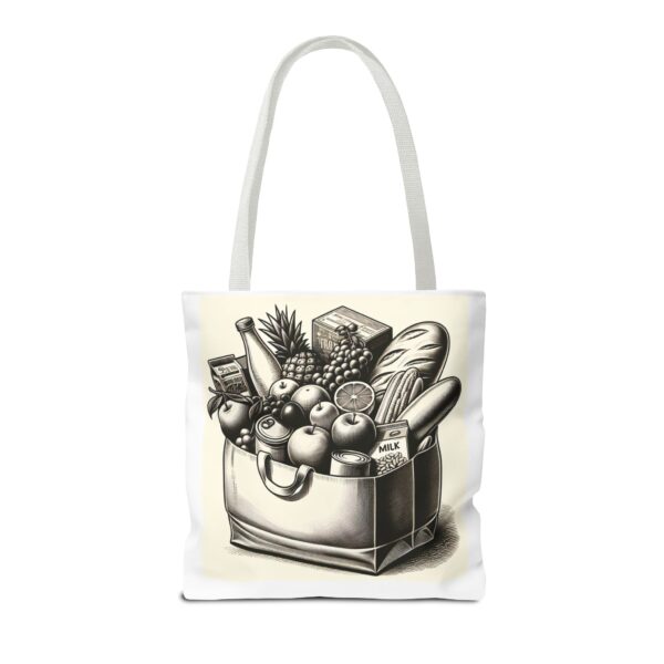 Custom Designed Grocery Theme Tote Bag - Image 2