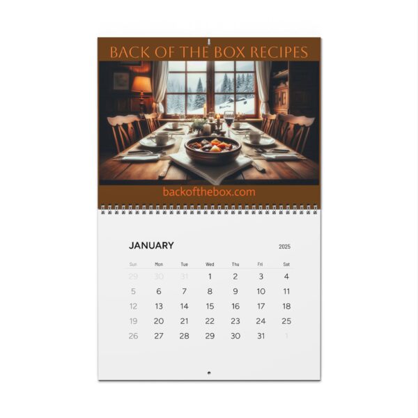 Back of the Box Recipes 2025 Wall Calendar - Image 4