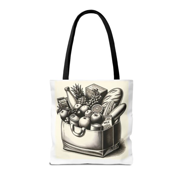 Custom Designed Grocery Theme Tote Bag - Image 6