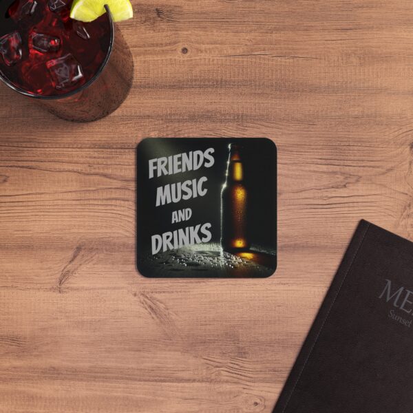 Friends, Music, and Drinks Coasters (50, 100 pcs) - Image 8