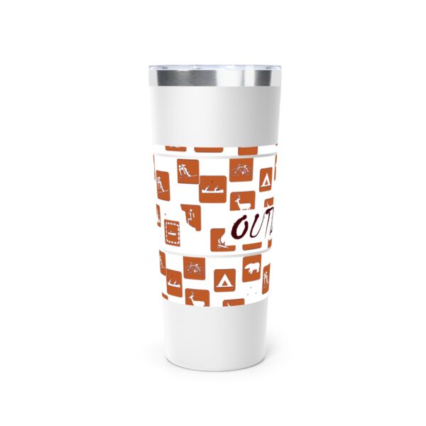 'Outdoors' Styled Copper Vacuum Insulated Tumbler, 22oz - Image 2